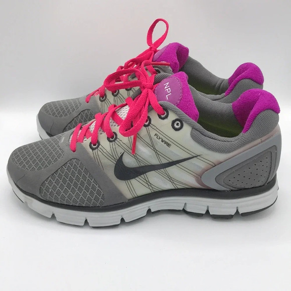 Nike Flywire Lunarlon NPL Dynamic Support Fitsole 3 athletic shoes, size 6 - Picture 3 of 7